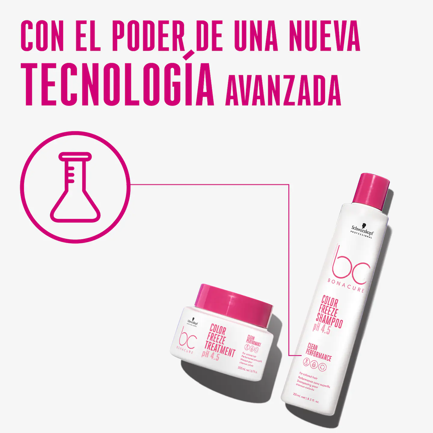 Tratamiento con Queratina Vegana y pH 4.5 Color Freeze BONACURE 200ml 2