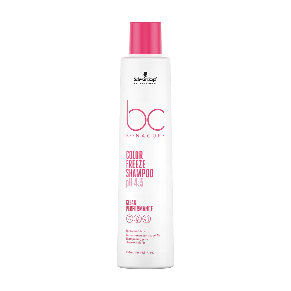 Shampoo Sin Sulfatos con Queratina Vegana y pH 4.5 Color Freeze BONACURE 250ml 1