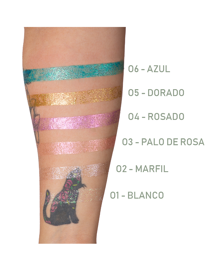 Delineador Glitter de Ojos RUBY ROSE Shine 3.7ml