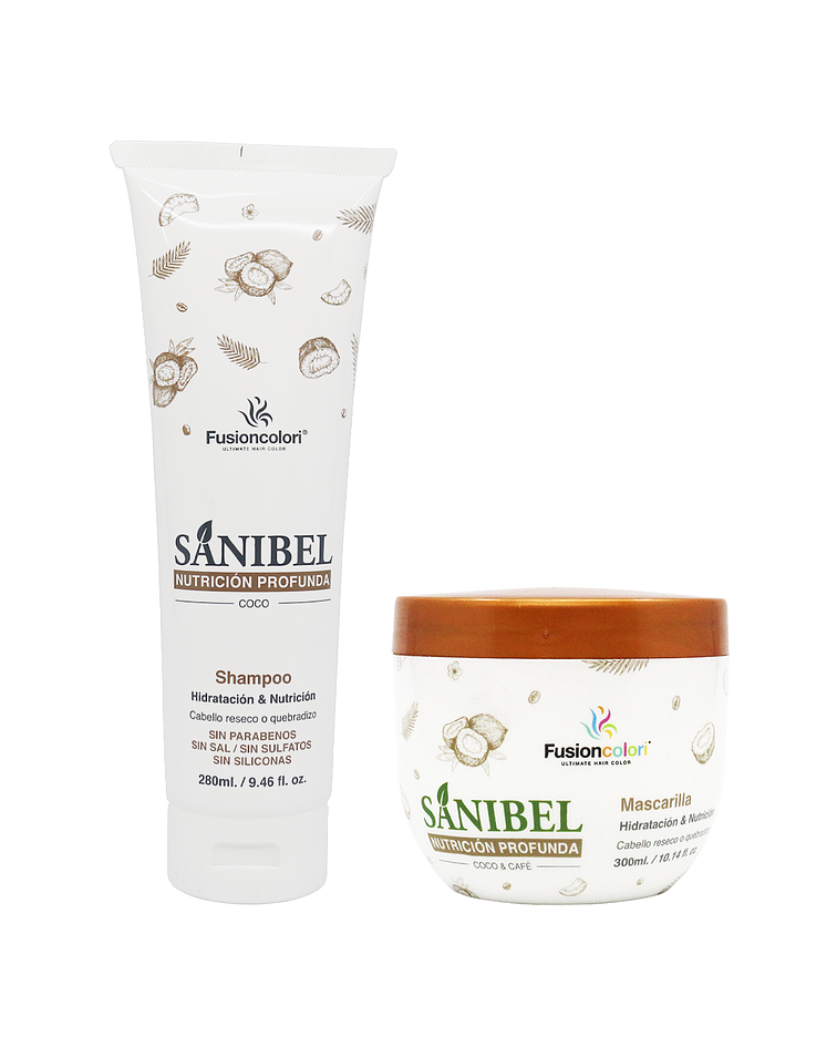 Combo Shampoo + Mascarilla SANIBEL Nutrición Profunda