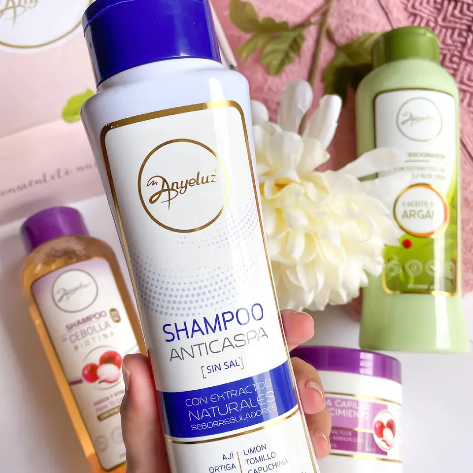 Shampoo Anticaspa ANYELUZ 400ml 3