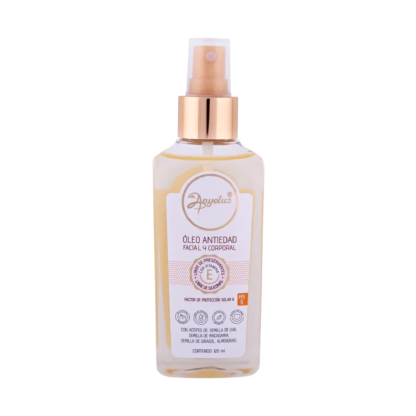 Óleo Antiedad Facial y Corporal ANYELUZ 120ml 1