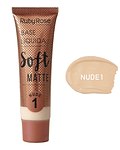 Base Líquida RUBY ROSE Soft Matte Grupo 1 Nude 29ml