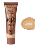Base Líquida RUBY ROSE Soft Matte Grupo 1 Nude 29ml