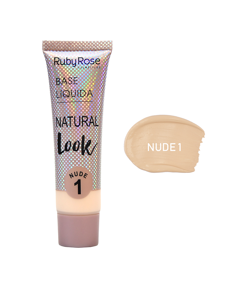 Base Líquida RUBY ROSE Natural Look Grupo 1 Nude 29ml