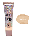 Base Líquida RUBY ROSE Natural Look Grupo 1 Nude 29ml