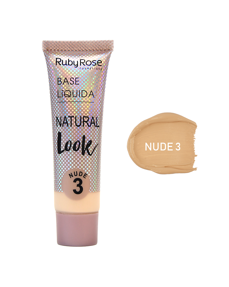 Base Líquida RUBY ROSE Natural Look Grupo 1 Nude 29ml