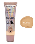 Base Líquida RUBY ROSE Natural Look Grupo 1 Nude 29ml