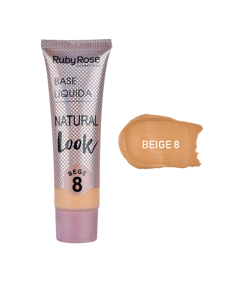 Base Líquida RUBY ROSE Natural Look Grupo 2 Beige 29ml