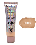 Base Líquida RUBY ROSE Natural Look Grupo 2 Beige 29ml