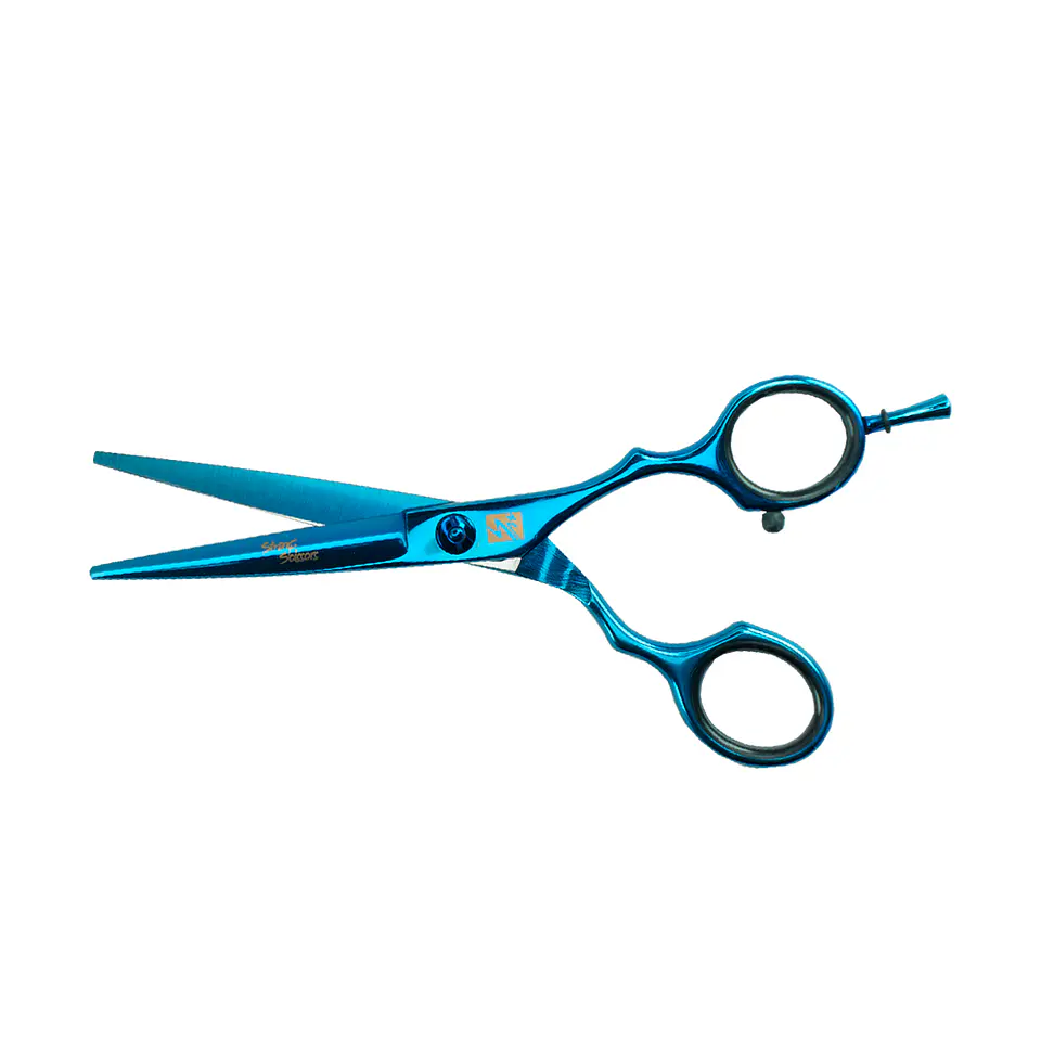 Tijeras Peluquería Profesionales Microdentada Blue 5.5″ STRONG SCISSORS Y V8BE-5.5