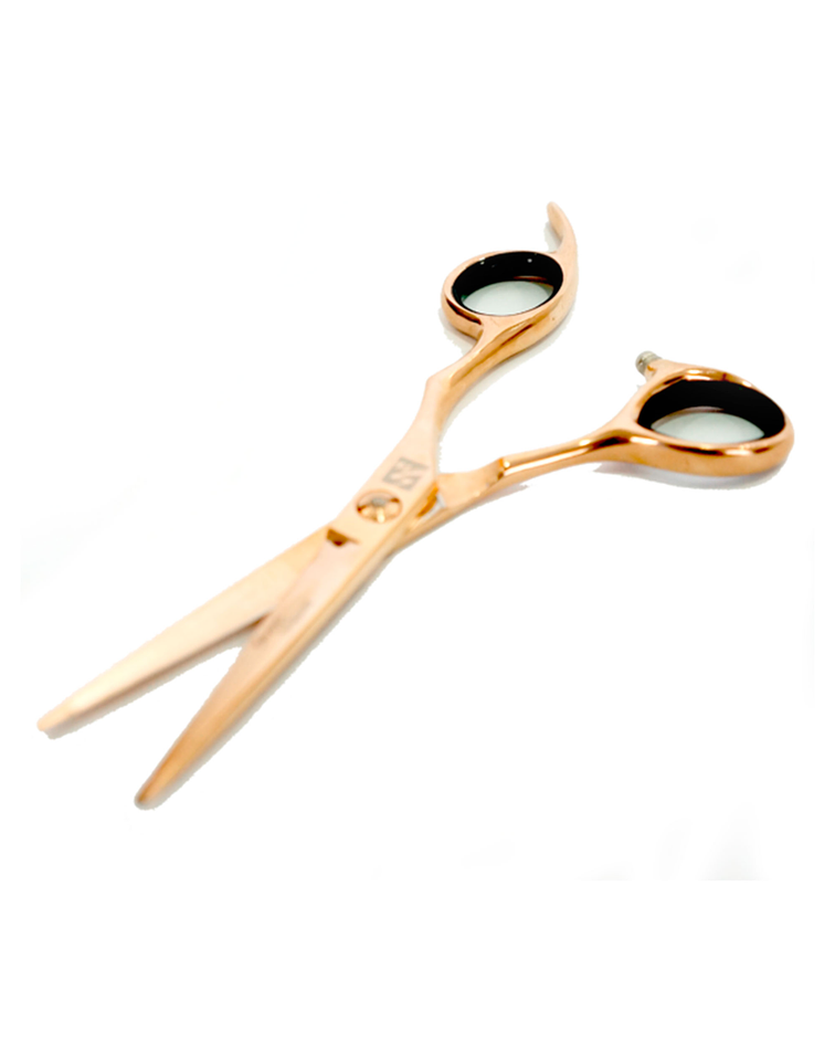 Tijeras Peluquería Profesionales Deslizante Oro Rosa 5.5″ STRONG SCISSORS Y CK17G-5.5"