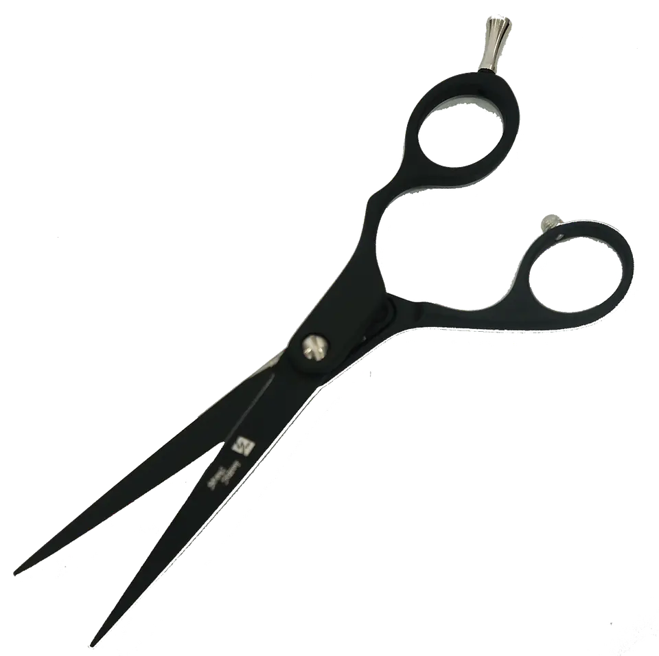 Tijeras Peluquería Profesionales Mango de Aluminio Negro Mate 6″ STRONG SCISSORS 1