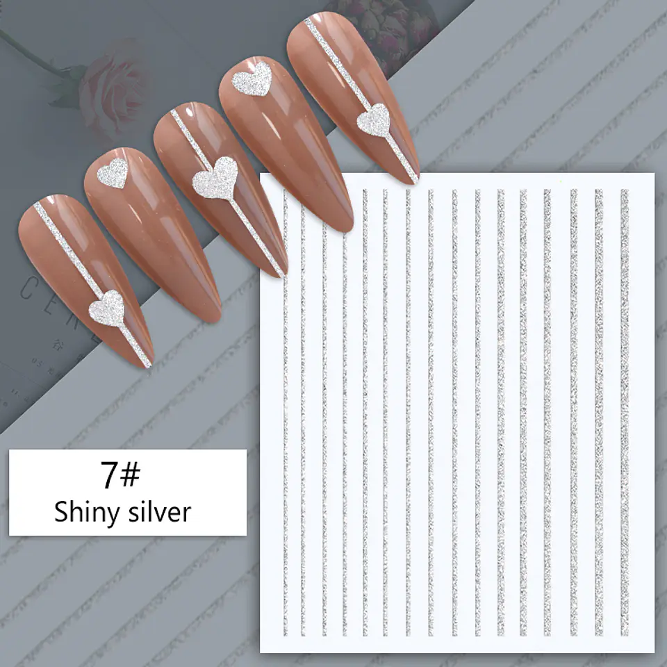 Stickers Reflectivos para Uñas JOYFUL NAIL  3