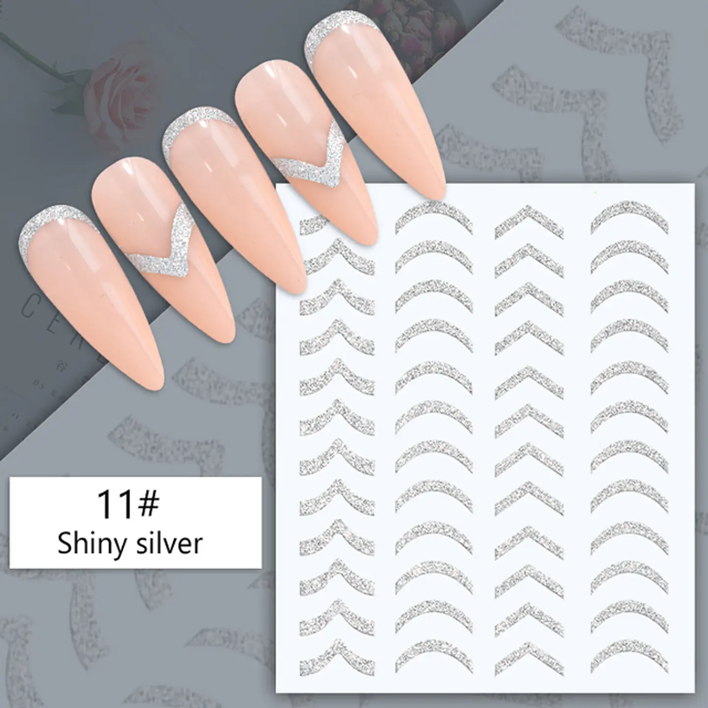 Stickers Reflectivos para Uñas JOYFUL NAIL  6