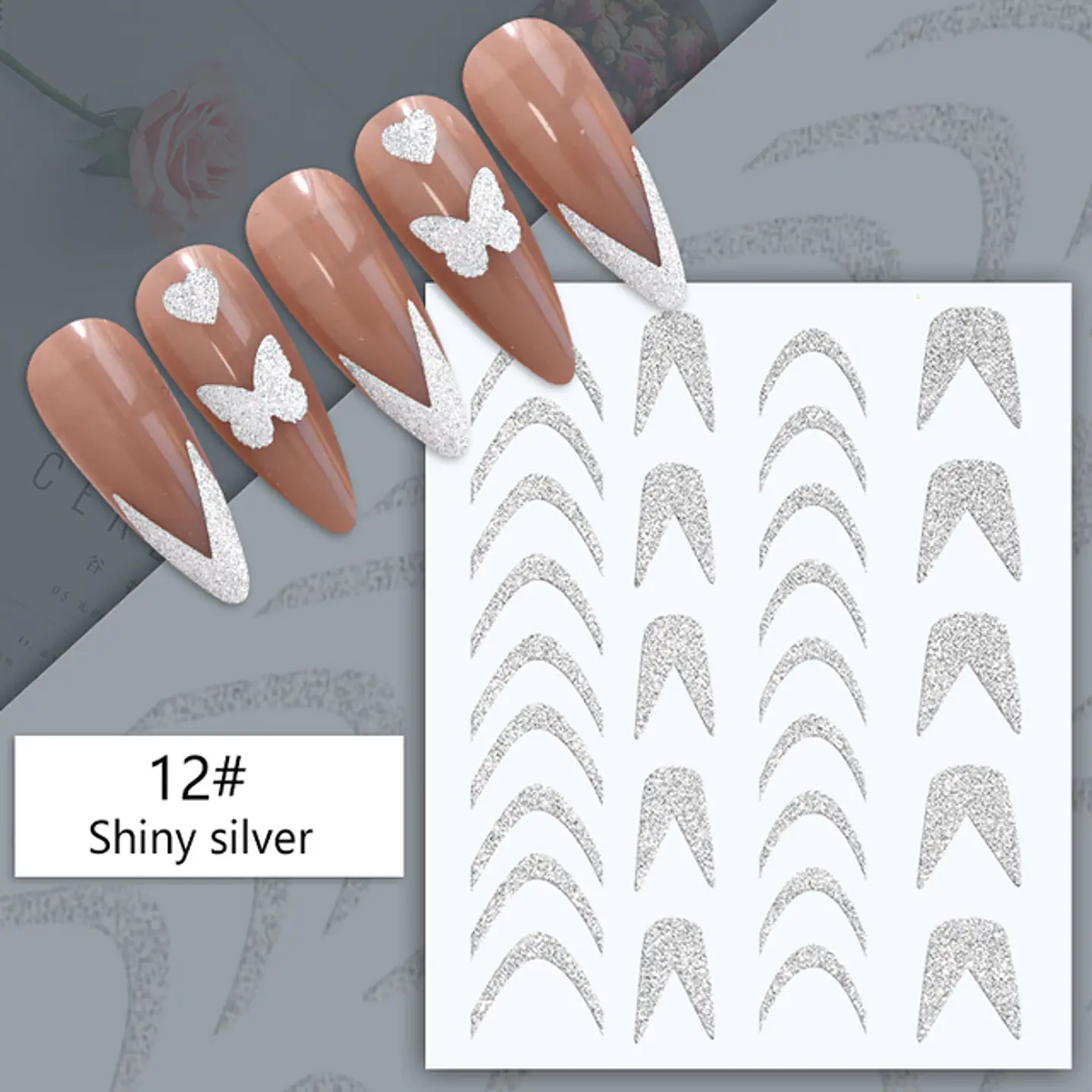 Stickers Reflectivos para Uñas JOYFUL NAIL  7