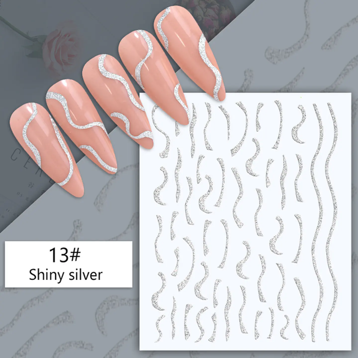 Stickers Reflectivos para Uñas JOYFUL NAIL  8