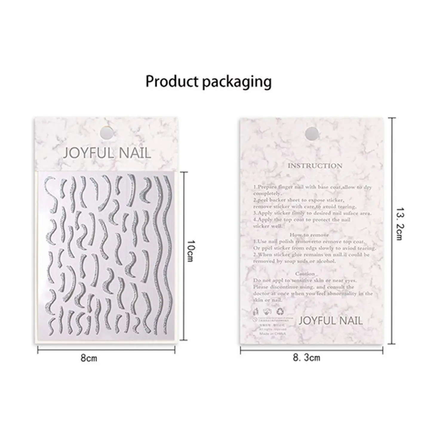 Stickers Reflectivos para Uñas JOYFUL NAIL  2