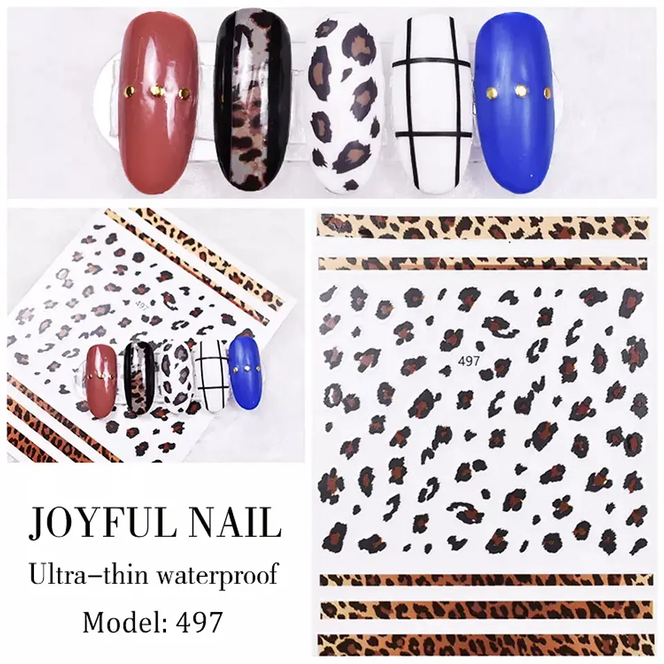 Stickers Animal Print para Uñas JOYFUL NAIL 3