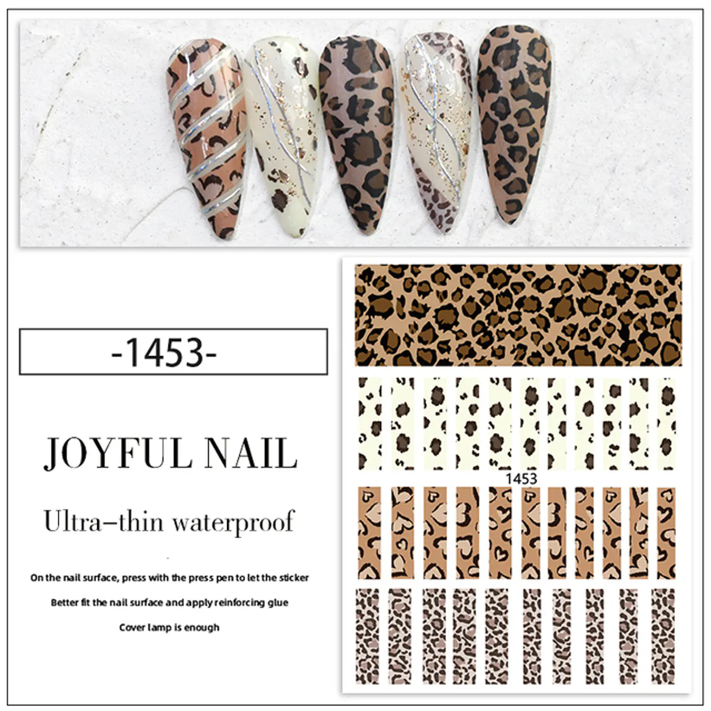 Stickers Animal Print para Uñas JOYFUL NAIL 9