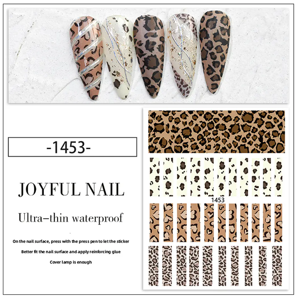 Stickers Animal Print para Uñas JOYFUL NAIL 9
