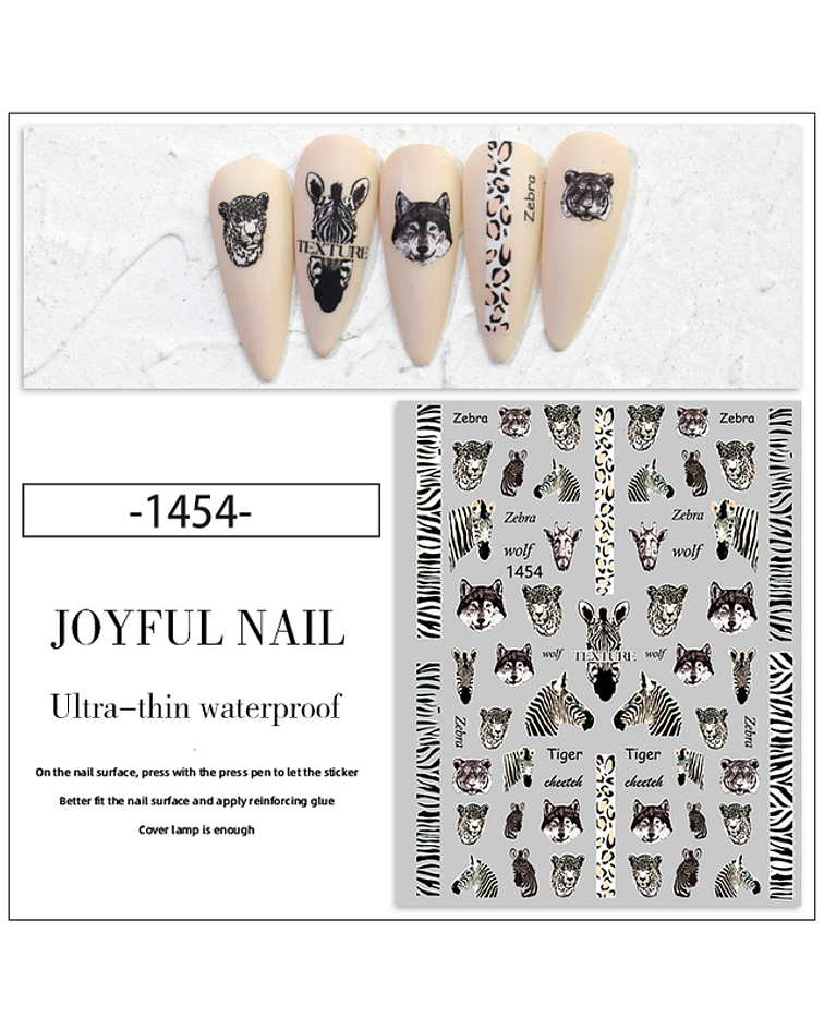 Stickers Animal Print para Uñas JOYFUL NAIL