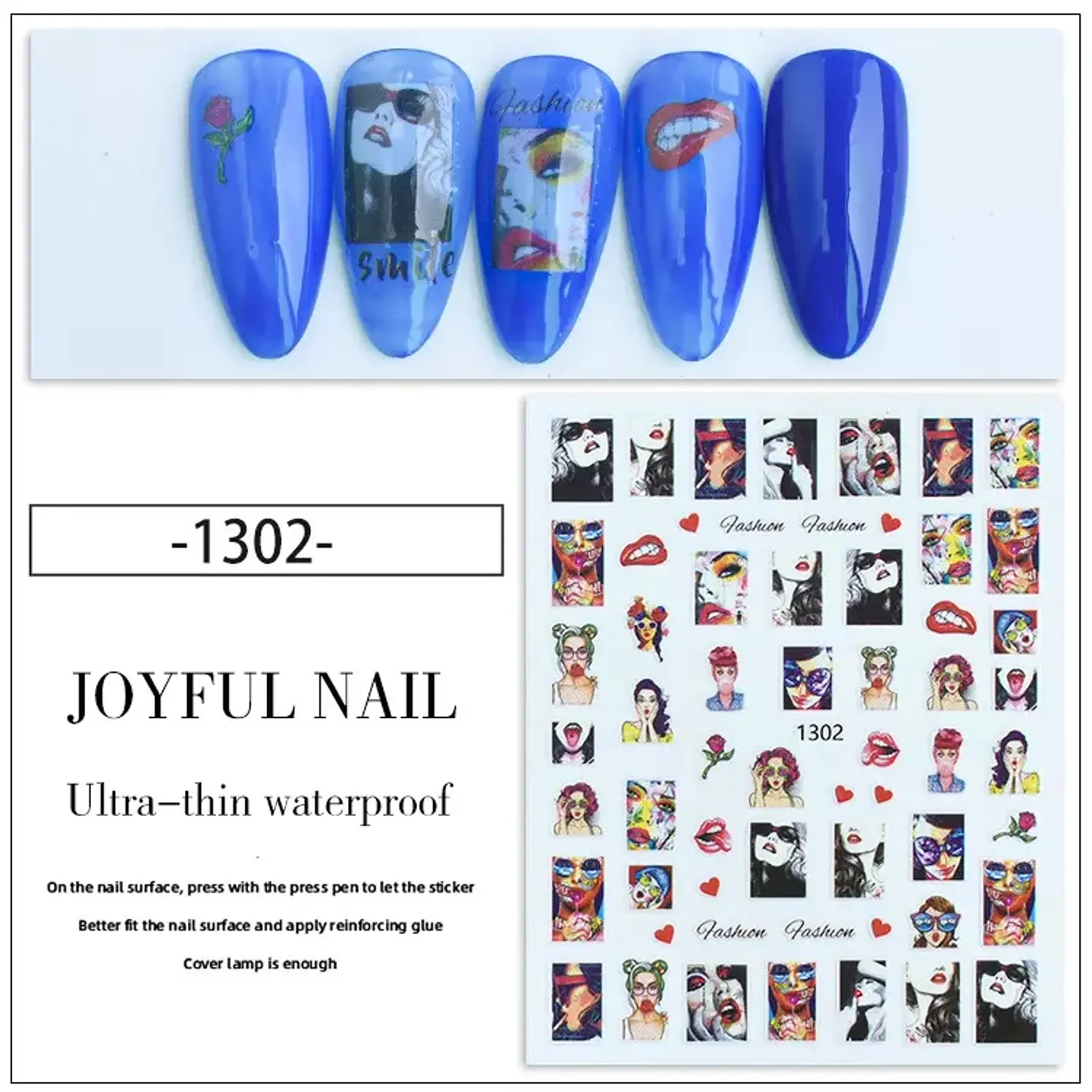 Stickers Besos Sexy para Uñas JOYFUL NAIL 5