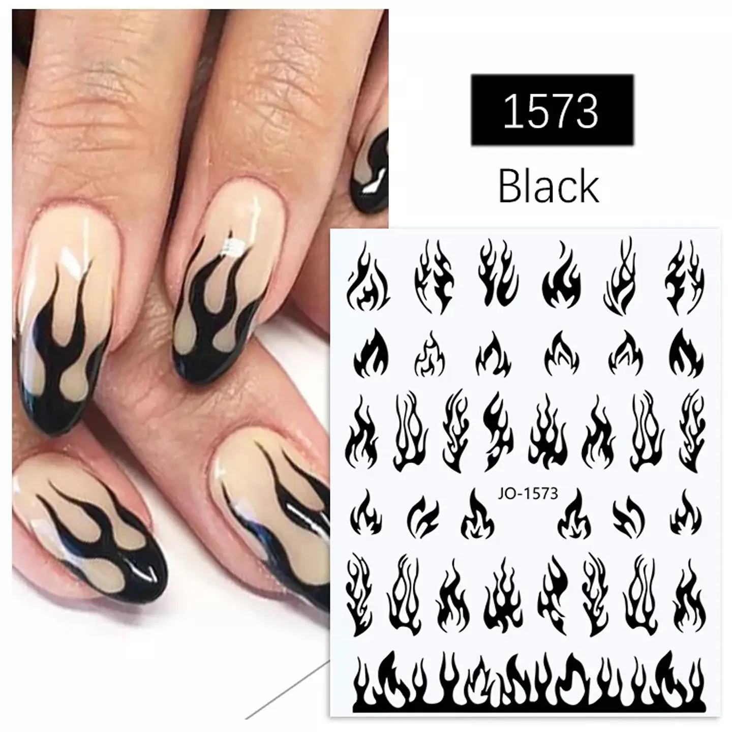 Stickers Llamas para Uñas JOYFUL NAIL 3