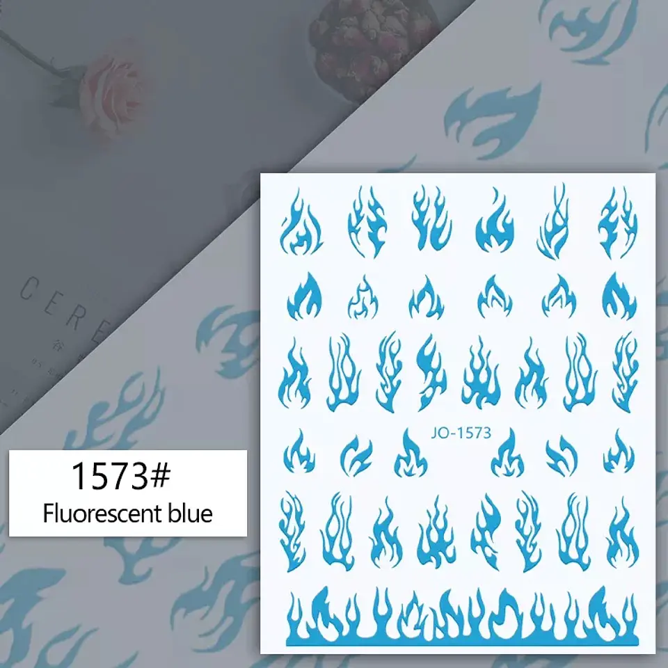 Stickers Llamas para Uñas JOYFUL NAIL 9
