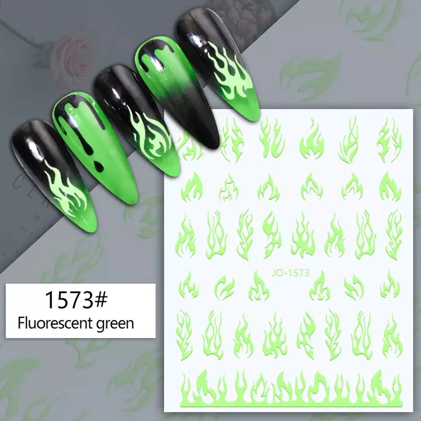 Stickers Llamas para Uñas JOYFUL NAIL 10