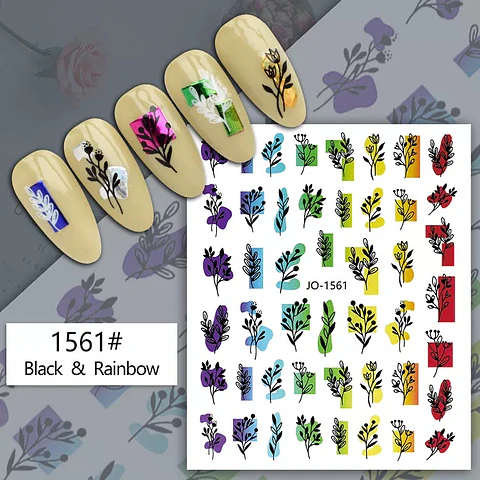 Stickers Flores para Uñas JOYFUL NAIL