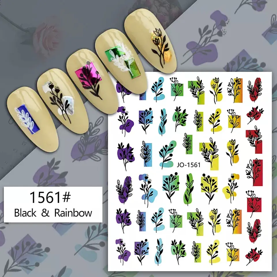 Stickers Flores para Uñas JOYFUL NAIL 2