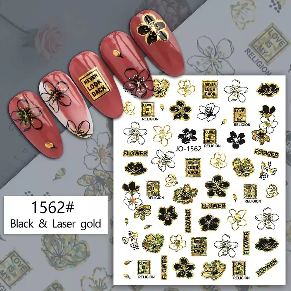 Stickers Flores para Uñas JOYFUL NAIL 3