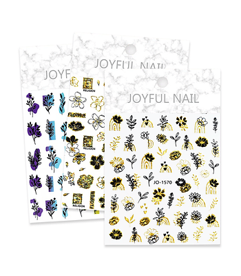 Stickers Flores para Uñas JOYFUL NAIL