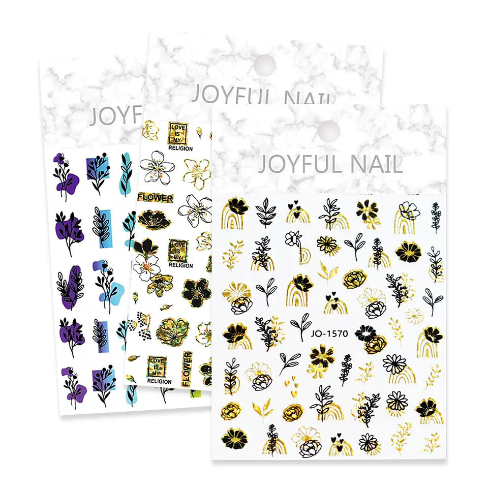 Stickers Flores para Uñas JOYFUL NAIL 1