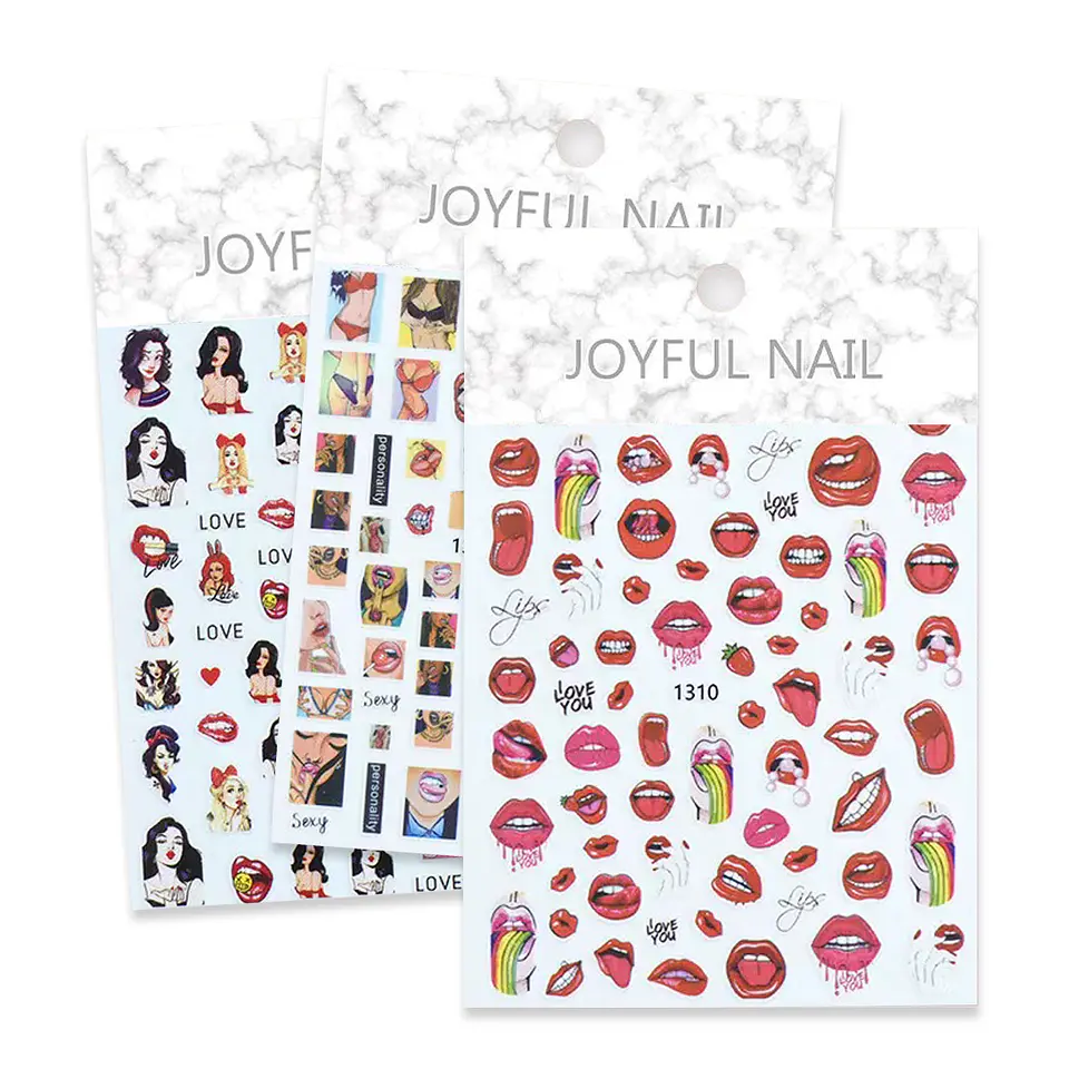 Stickers Besos Sexy para Uñas JOYFUL NAIL 1