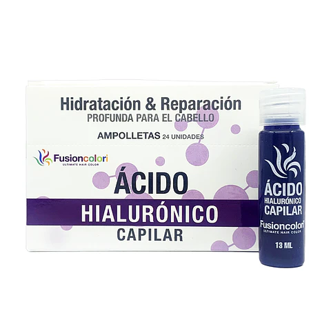 Caja de 24 Ampolletas Ácido Hialurónico FUSIONCOLORI 13ml