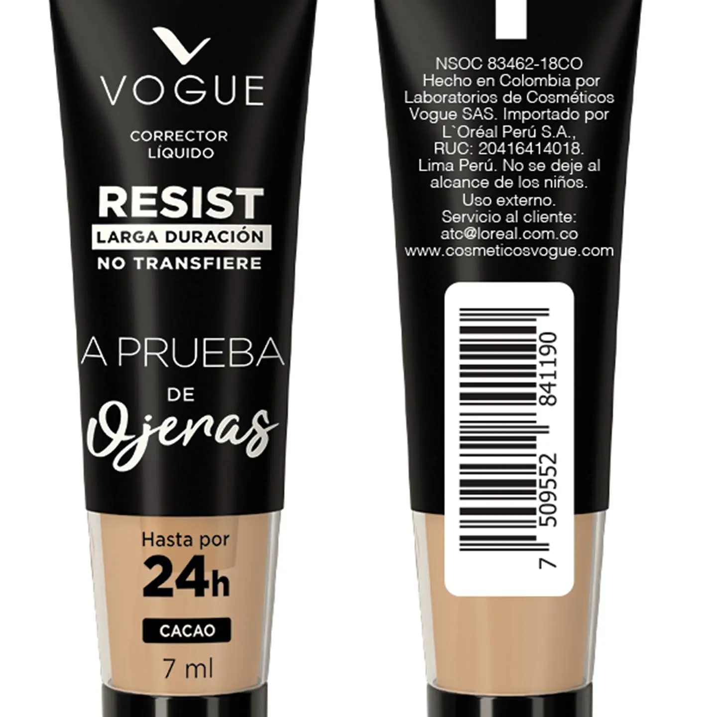 Corrector Líquido a Prueba de Ojeras VOGUE Resist 7ml 2