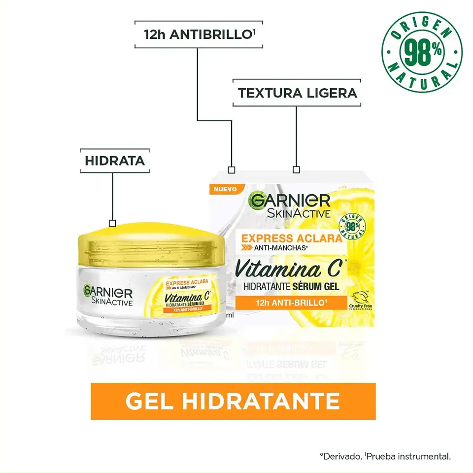 Gel Hidratante 48h Express Aclara GARNIER Skin Active 50ml 4