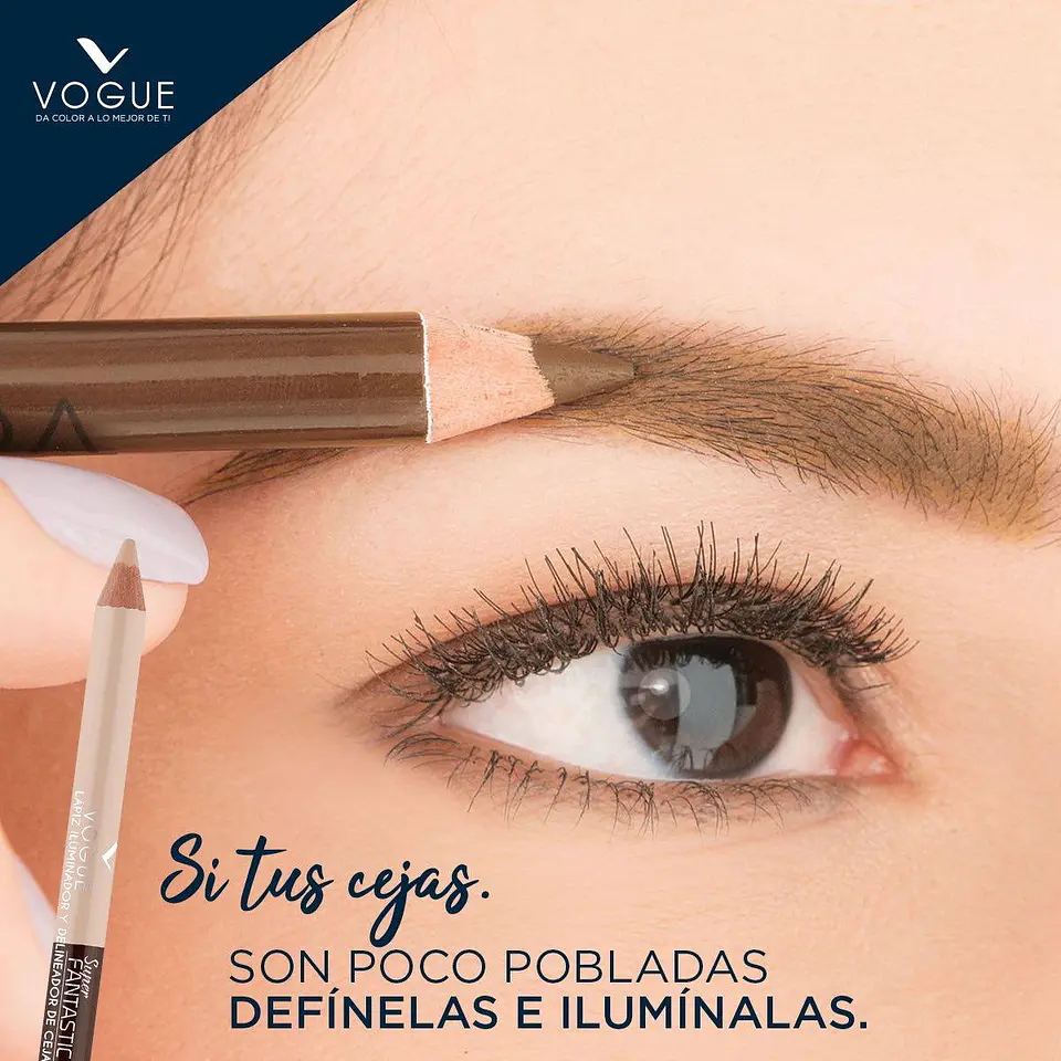 Lápiz Delineador de Cejas Duo VOGUE Super Fantastic 1.9g 3