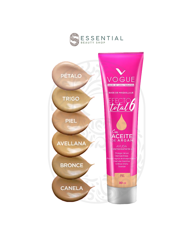 Base Líquida Efecto Total 6 VOGUE Colapsible 30ml