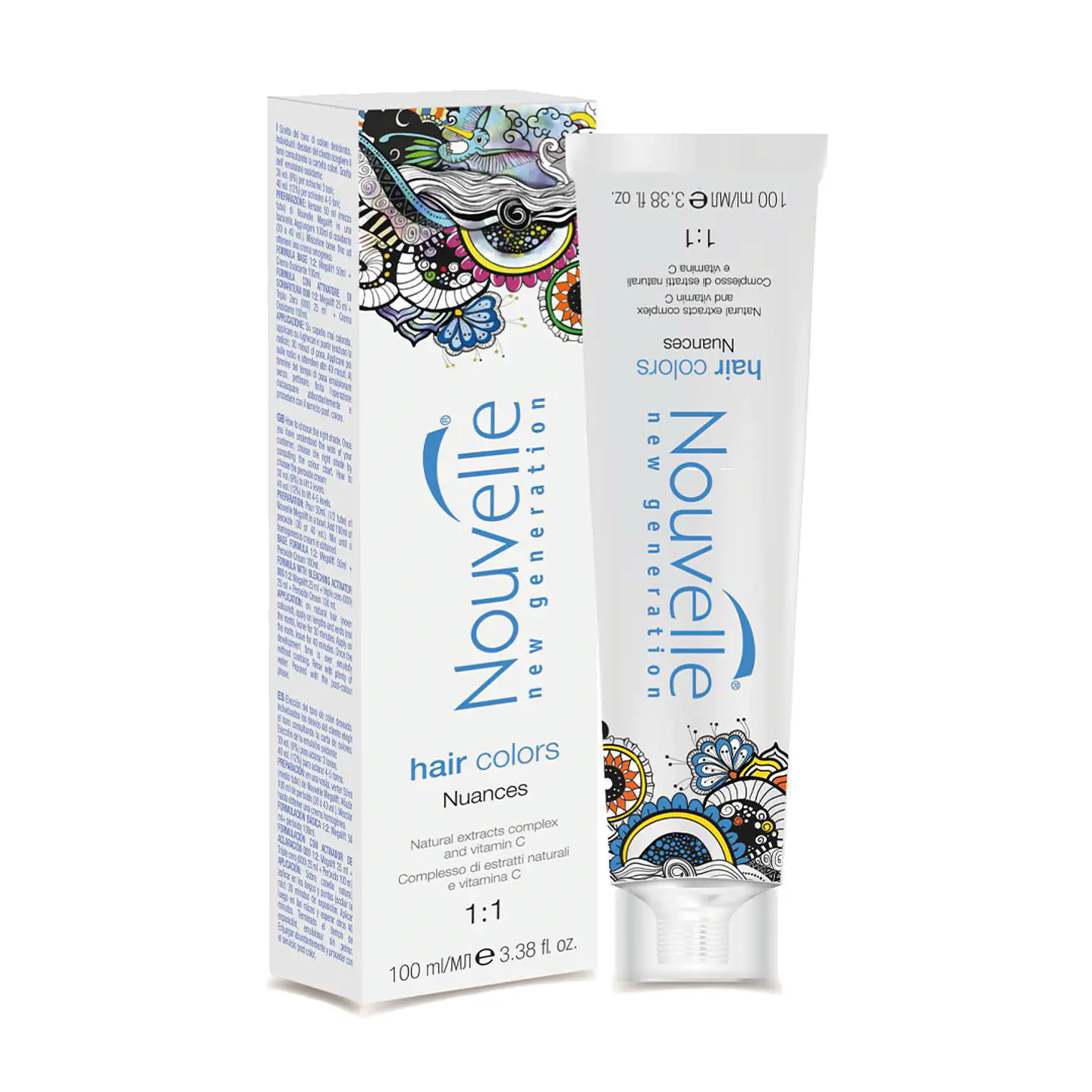 Tinte NOUVELLE The Cosmetic Hair Colour 100ml 1