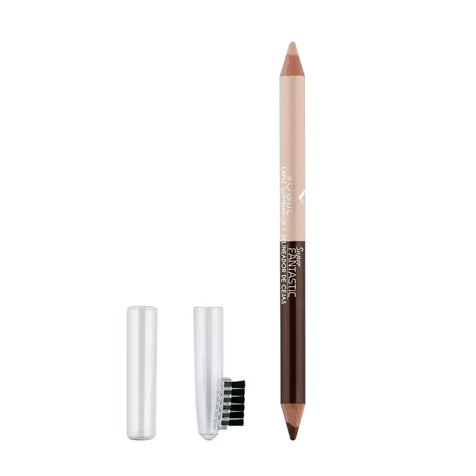 Lápiz Delineador de Cejas Duo VOGUE Super Fantastic 1.9g 1