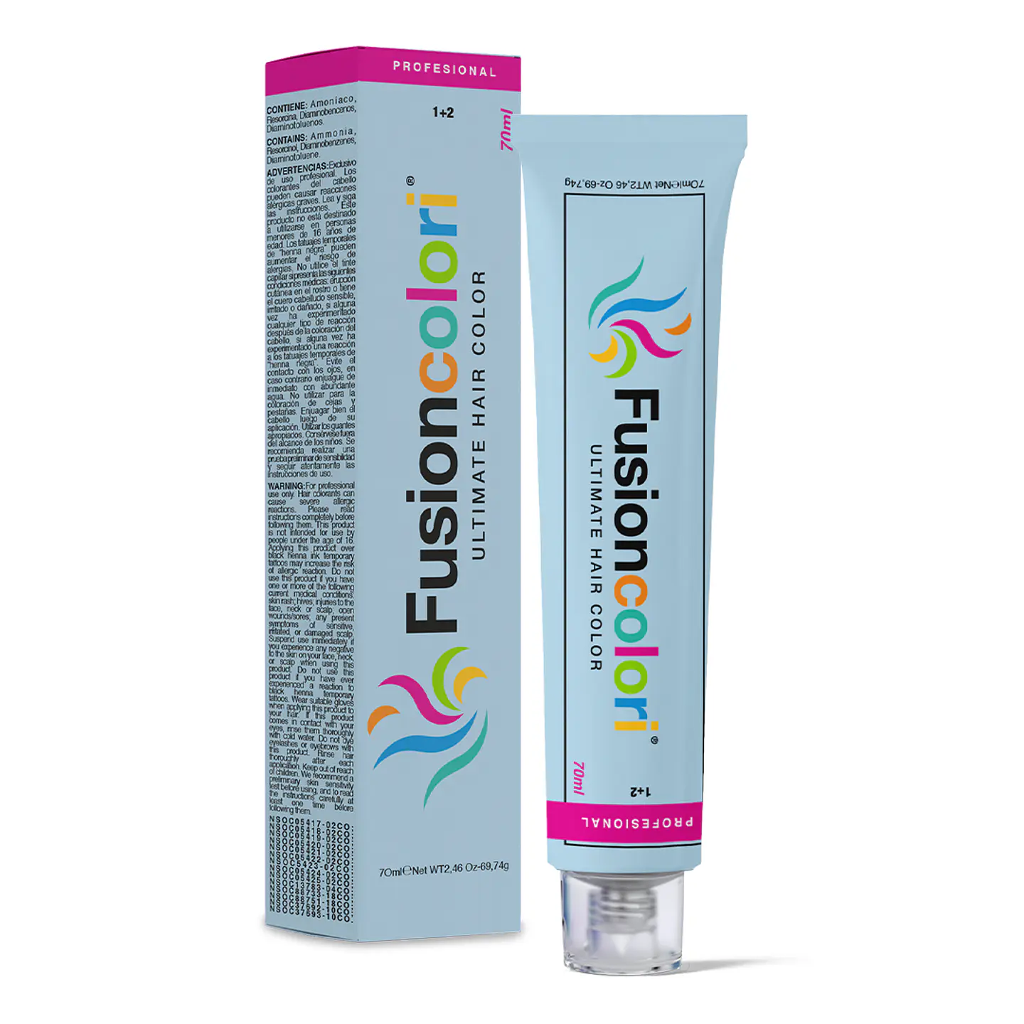 Tinte Aclaradores & Especiales Mechas Profesional FUSIONCOLORI 70ml 1