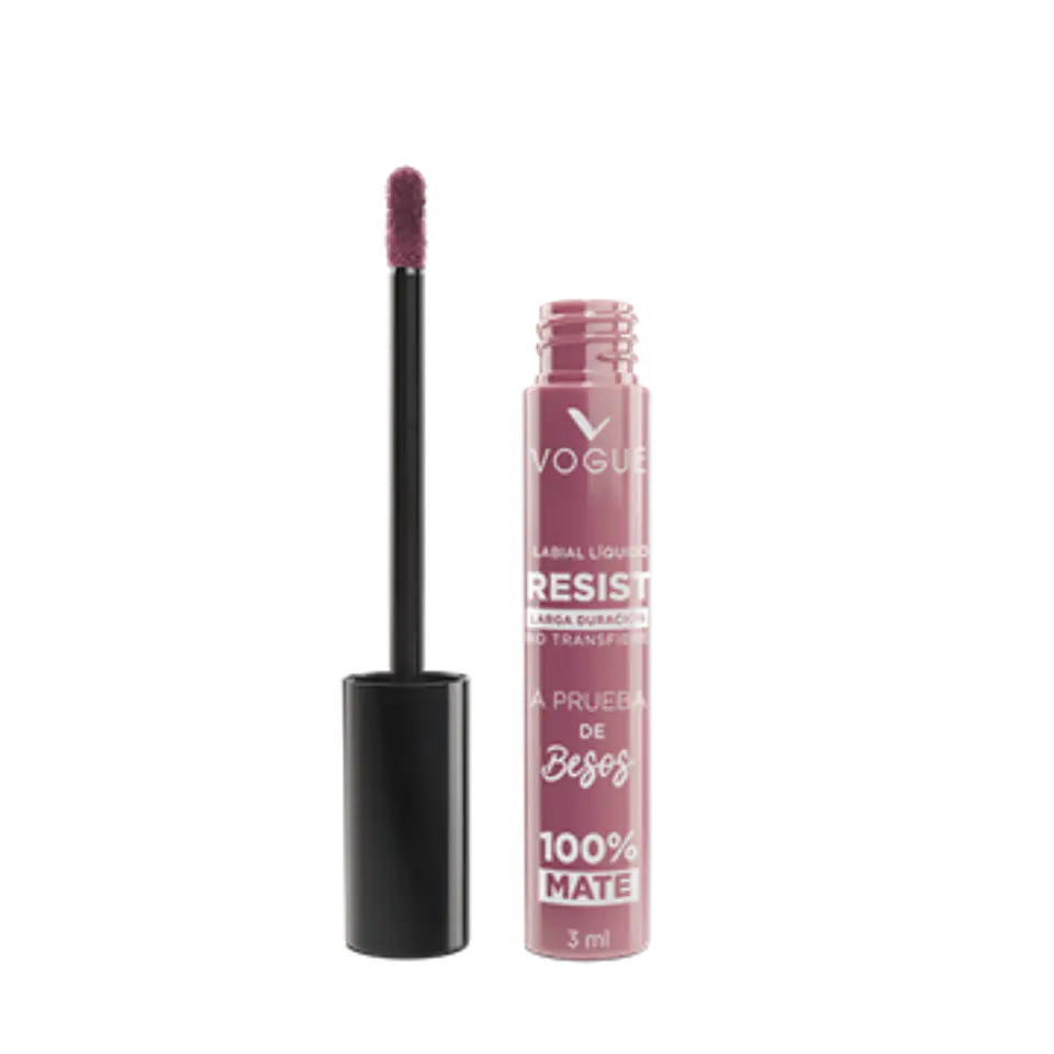 Labial Líquido a Prueba de Besos VOGUE Resist 3ml 1