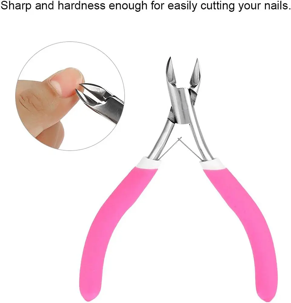 Alicate Corta Cutícula VALEF Rosado 2