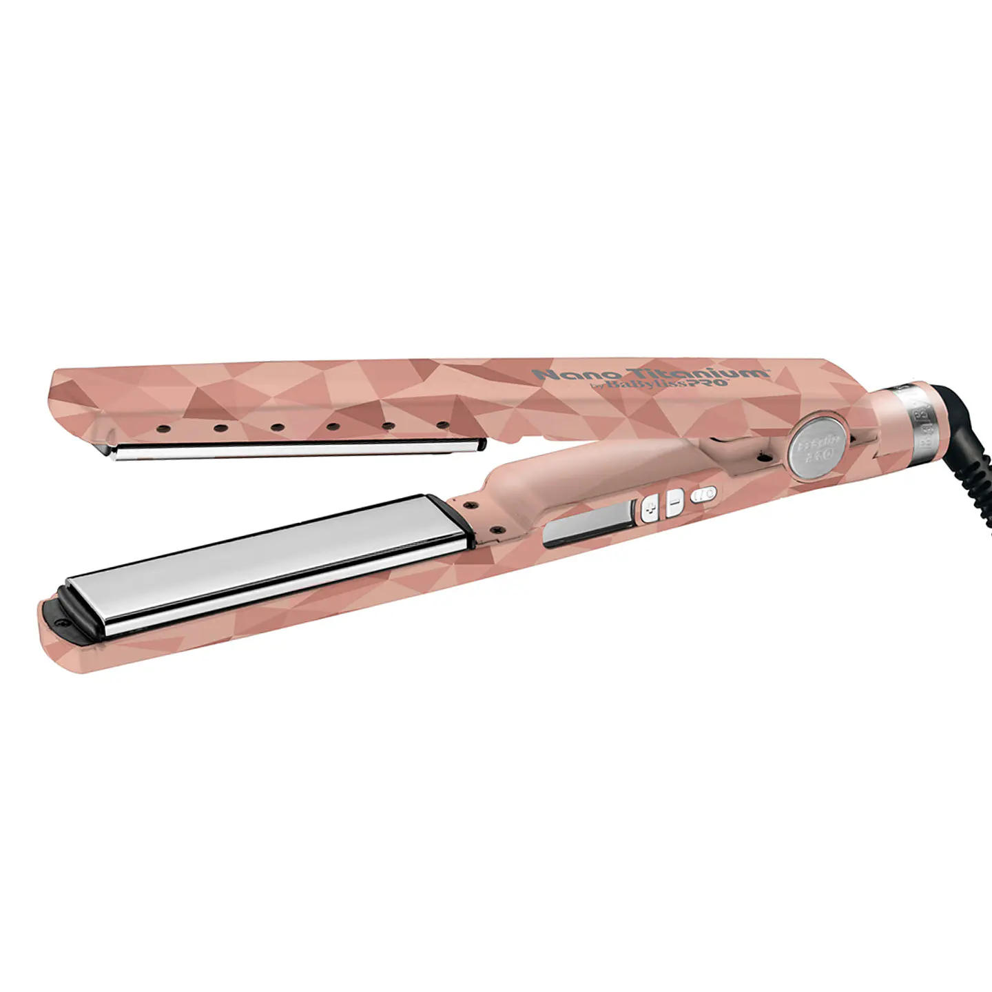 Plancha Iónica Digital BaBylissPRO Nano Titanium 1 ¼” Oro Rosa Vetro 1