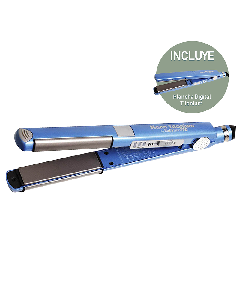 Pack Planchas BaBylissPRO Nano Titanium Azul