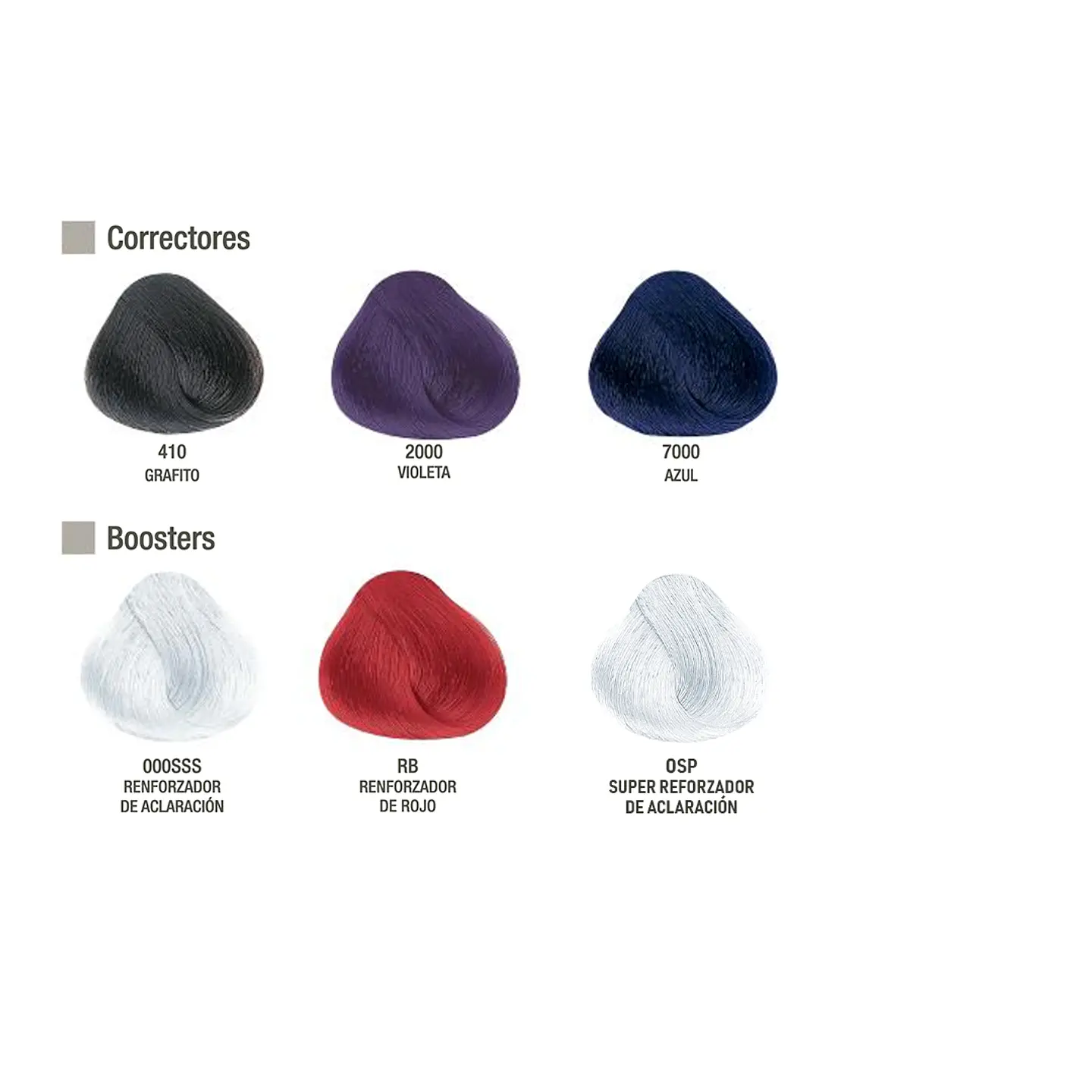 Tinte Permanente Evolution ALFAPARF Platinum, Correctores & Boosters 4