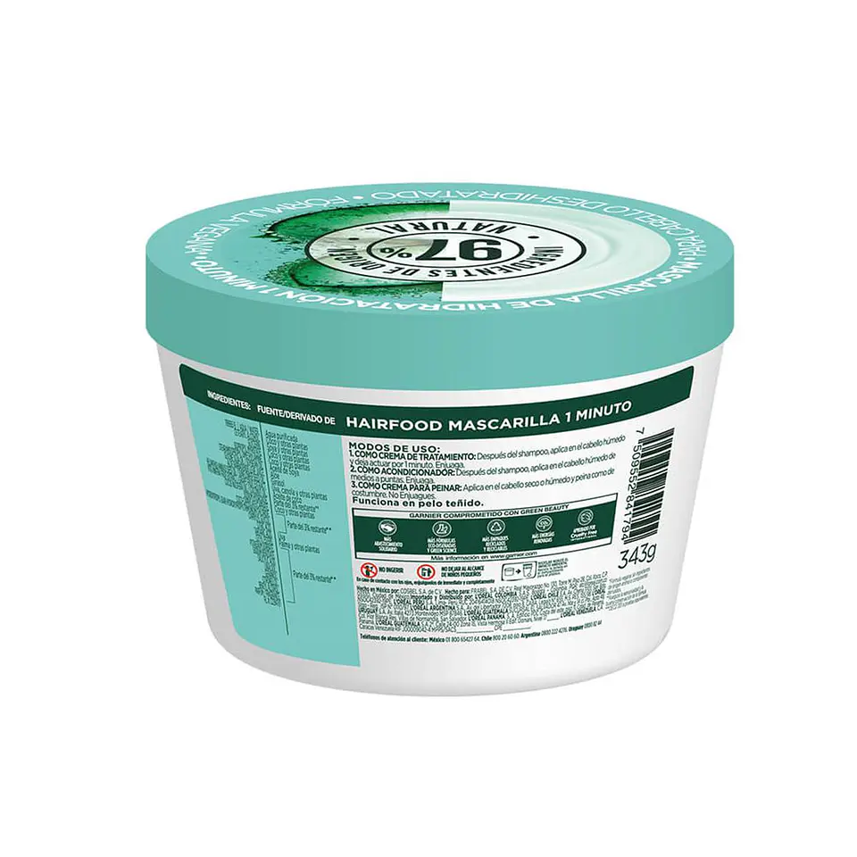 Mascarilla Hair Food Aloe Vera GARNIER Fructis 350ml 2